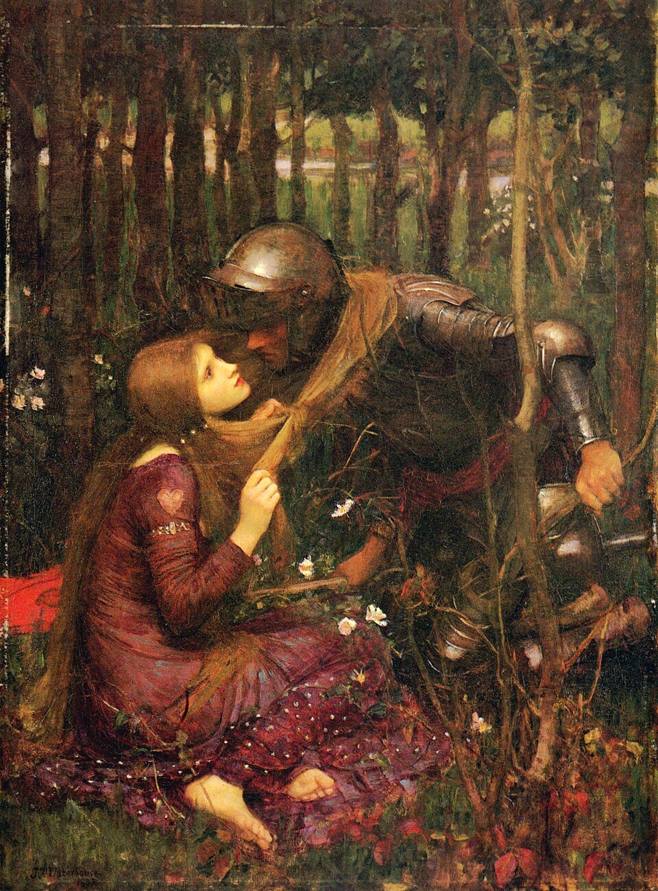 Art School john william waterhouse la belle dame sans merci (1893)
